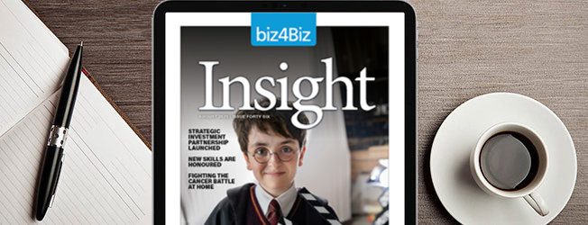 Insight 46 as shown on an iPad with a cup of coffee